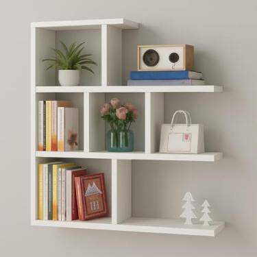 Imagem de PRATELEIRA CUBO 80X80CM VERSÁTIL E DECORATIVA BRANCO PERFFEITA PRATELEIRA ARMARIO ESTANTE NICHO QUARTO SALA ESCROTORIO