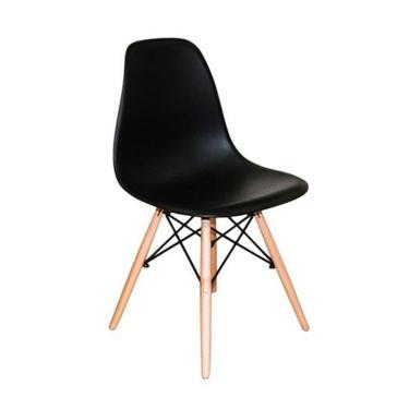 Imagem de Cadeira Charles Eames Abs Preta Cadeira Charles Eames Wood Dkr Eiffel