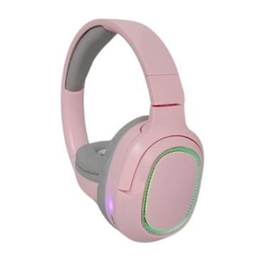 Imagem de Fone de Ouvido Headphone Bluetooth LED RGB Rosa