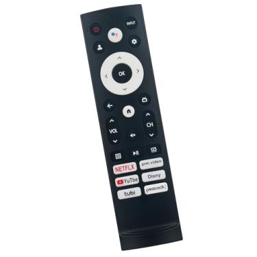 Imagem de Controle remoto de voz de substituição ERF3M90H adequado para todos os Hisense 4K Smart Google TV 32A4K 65U7N 65U8N 65U6K 65U7K 65U8K 65A7N 65S7N 65A6H 65U6H 65U7H 65U8H 65A65K 65A65H 65A65H 65U75 K