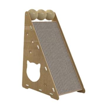 Imagem de Fenteer Gatos almofada de risco gato scratcher removível sisal esteira gato arranhando rampa gato arranhando placa para gatos internos gatinho jogando