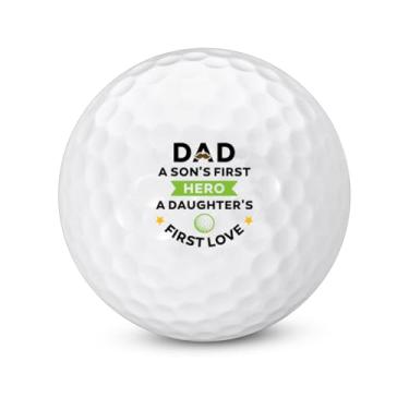 Imagem de Bolas de golfe para o dia dos pais, presentes de pai de golfe da filha e filho, presentes de golfista de dia dos pais para marido da esposa, presente de pai de golfe, presente de pai novo para homens