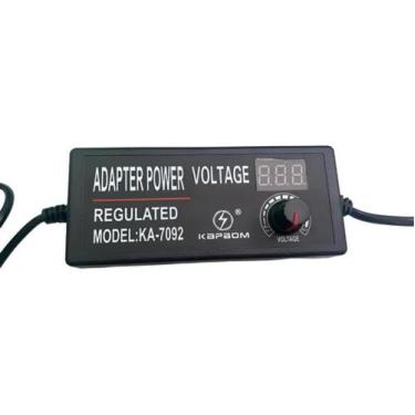 Imagem de Fonte Regulável Ajustável 9 A 24v 3a 72w Bivolt Com Tomada - Kapbom