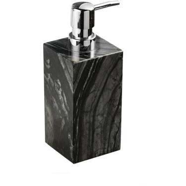 Imagem de Dispensador de sabão dispensadores de sabão recarregável de mármore com sabonete líquido de mármore, loção ou dispensador de desinfetante para as mãos para cozinha ou banheira, dispensador d