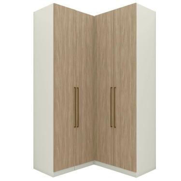 Imagem de Guarda Roupa Modulado 3 Pecas 241x120 Cm Seletto Areia Jequitiba Henn Areia Jequitiba