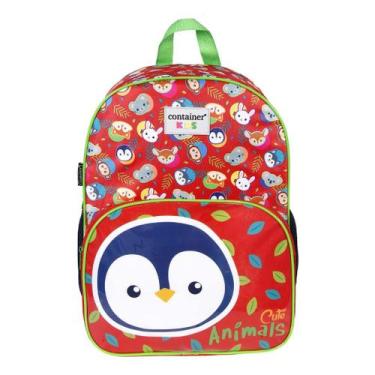 Imagem de Mochila Escolar G Infantil Menino Cute Animals Pinguim Container Kids