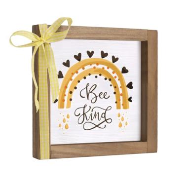 Imagem de pechpell Placa de abelha de madeira, decoração de parede com tema de abelha de 15 cm, prateleira de mesa de banheiro para berçário, cozinha, banheiro, mesa, bandeja em camadas, mesa rústica decoração