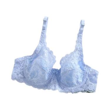 Imagem de Sutiã plus Size Com Renda, Bojo Push-Up, Arame, Bralette Sexy, Lingeri