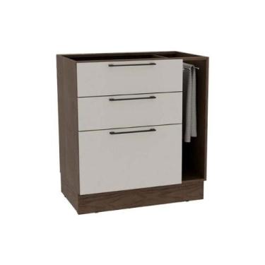 Imagem de Balcão de Cozinha Amsterdam PH 3139 c/ 3 Gavetas 1 Toalheiro e Divisor