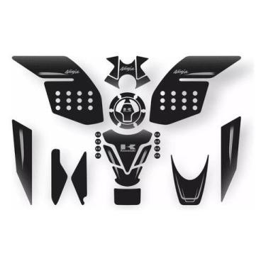 Imagem de Adesivos Protetores Tanque Compativel Kawasaki 300 Branco 18 - SPTS