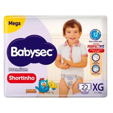Imagem de Fralda Descartável Babysec Galinha Pintadinha Shortinho Mega XG Com 22