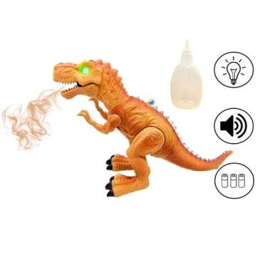 Imagem de Brinquedo Infantil Dinossauro Solta Fumaça Com Luz E Som - TOYS