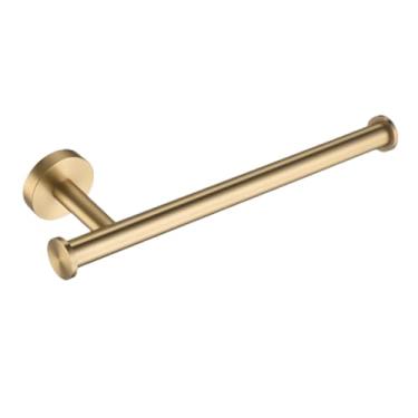 Imagem de Suporte de toalha de parede em aço inoxidável dourado escovado para banheiro, máquina de lavar louças e banheira (anel de toalha)