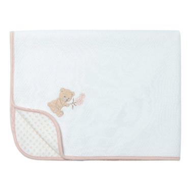 Imagem de Manta para Bebê em Malha Menina Matelasse New Baby Rosa- Hug