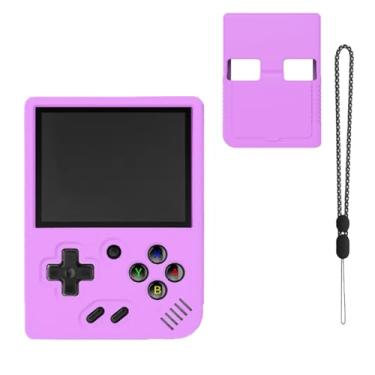 Imagem de Capa para Miyoo Mini Plus, capa protetora de silicone NOUKAJU à prova de quedas, à prova de arranhões, à prova de choque, à prova de poeira, capa protetora para console de jogos portátil Miyoo Mini