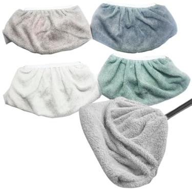 Imagem de Kit com 4 Pano Multiuso De Chão em Microfibra para Vassouras ou Rodo Com Elástico