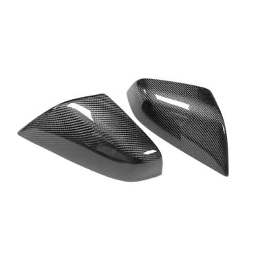 Imagem de Capas de espelho retrovisor lateral de substituição Cap 14-20 compatível com Tesla Model S OEM Style Carbon Fiber Carcaça Shell