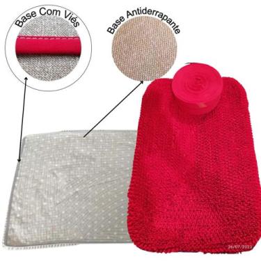 Imagem de Tapete De Porta Frufru 5 Peças. 0, 75x0,50cm - Valentina Confecçoes, L