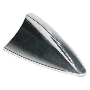 Imagem de Antena Shark Tubarão Universal Cromada Todos Os Carros Onix Celta Pris