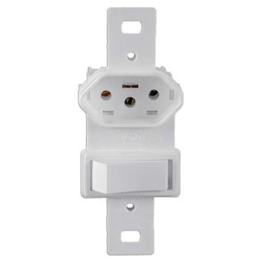 Imagem de Interruptor Simples 6A + Tomada 2P+T 20A para Condulete - Ilumi 250v