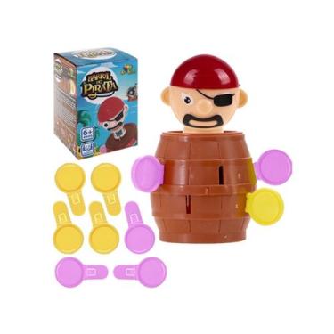 Imagem de Jogo De Mesa Barril Do Pirata Pequeno Pula Pirata Divertido - Zein