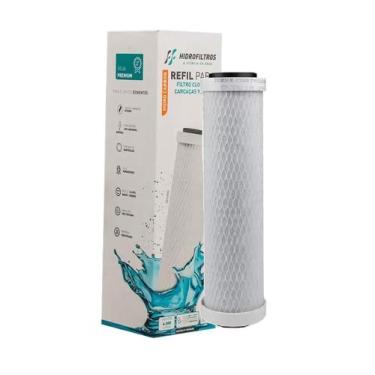 Imagem de Refil Carvão Ativado Hidro Filter 9.3/4" para Filtros POU - HIDROFILTR