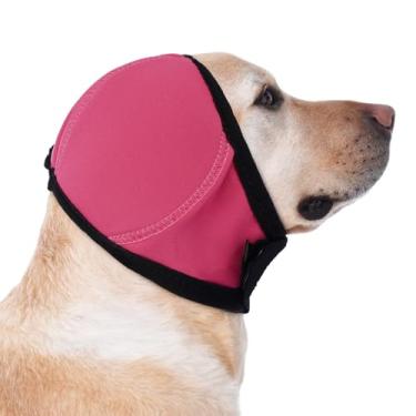 Imagem de MIGOHI Protetores de ouvido calmantes para cães, protetores de ouvido com capuz feliz, M | Fones de ouvido macios com cancelamento de ruído para cães ansiosos, leves e respiráveis, visitas ao