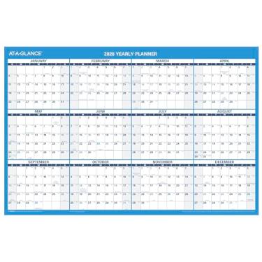 Imagem de AT-A-GLANCE Calendário apagável 2026, planejador de parede apagável a seco, 91 cm x 61 cm, grande, horizontal, reversível (PM2002826)