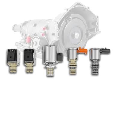 Imagem de LEVANLIGHT Kit de solenoide de transmissão TCC EPC Shift conjunto de 5 peças compatível com GM 2003-On Cadilla-c Escalade Astro Avalanche Replace# 4L60E 4L65E