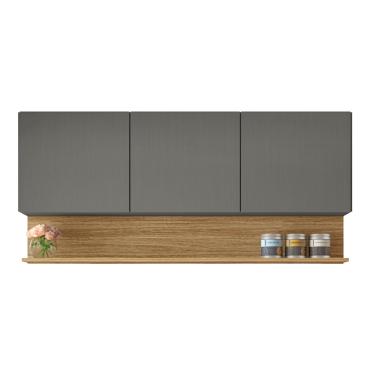 Imagem de Armário Aéreo de Cozinha 3 Portas com Nicho 1,50m Line Kits Paraná