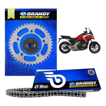 Imagem de Kit Relação Completo 520x114l Para Moto Honda Nc 750x - Brandy