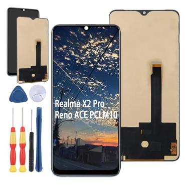 Imagem de Yuxyiony Nova tela de substituição para Oppo Realme X2 Pro/Reno ACE PCLM10 tela de reparo de tela LCD e acessórios de ferramenta de substituição