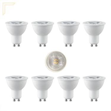Imagem de 8 Lampada Led Branco Neutro Dicroica 6W Mr16 4000K Lup10