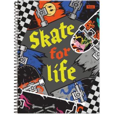 Imagem de Kit de Cadernos, Foroni, 1 Matéria, Capa Dura, Drip, 80 Folhas, Pacote com 4