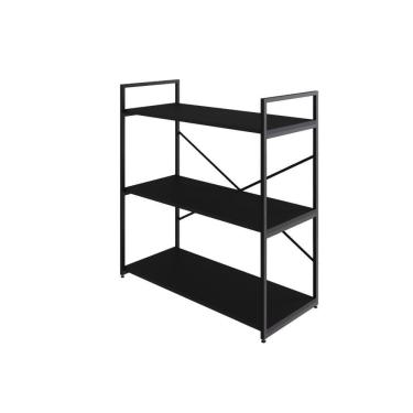 Imagem de Estante C/03 Prateleiras 84x80x33cm Yon Preto Tx/ Preto Tx/