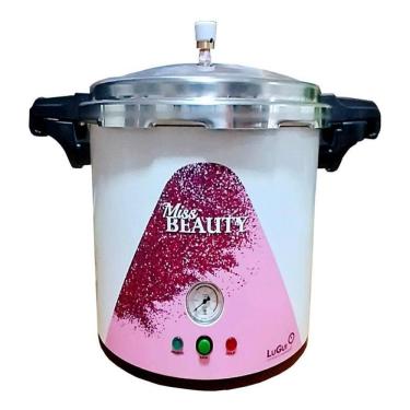 Imagem de Autoclave Manicure Estética 8 Litros Volaremed Rosa 110V