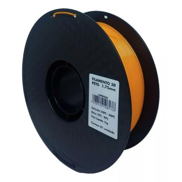 Imagem de Filamento 3D - PETG Laranja - Rolo 1KG (1.75mm)