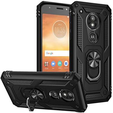 Imagem de Yerebel Capa para Moto E5 Play, para Moto E5 Go/para Moto E5 Cruise, [Grau Militar] [Anel de Metal] [Suporte Magnético] Capa Defender Heavy Duty Armor para Motorola Moto E5 Play Preta