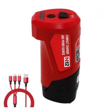 Imagem de Fonte de alimentação USB Charger Tool Army M12 e Milwaukee M12