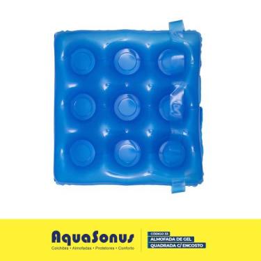 Imagem de Almofada caixa ovo de gel quadrada com encosto - aq33 - Aquasonus