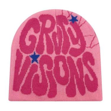 Imagem de Gorro De Malha Unissex Europeu Americano Com Letra GR Em Acrílico Jacq