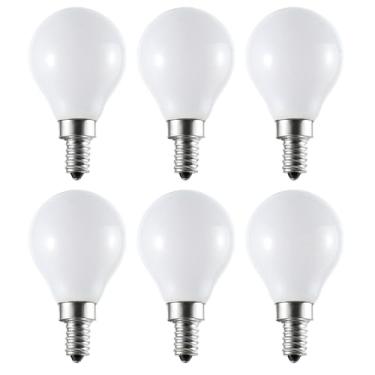 Imagem de Lâmpada LED 2,5 W G45/G14, equivalente a 25 W E12 120 V, lâmpadas globo pequenas para ventilador de teto, luminária de mesa, luminária de cabeceira, eletrodomésticos de iluminação de lustre, pacote