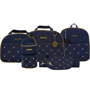 Imagem de Kit Bolsa Bebê Mala Mochila Saída Maternidade Menino Menina Trocador A