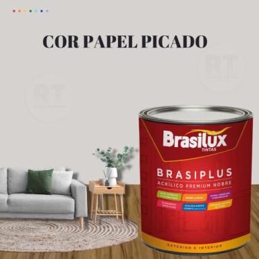 Imagem de Tinta de Parede Cinza Chumbo 800ml Brasiplus Acrílica Fosca - BRASILUX