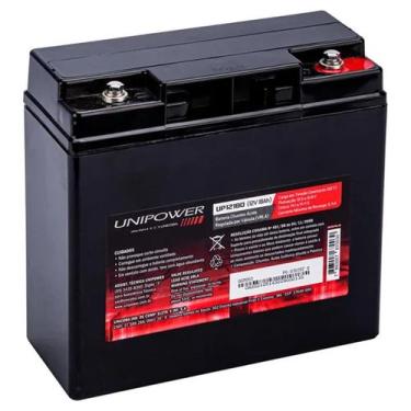 Imagem de Bateria Selada Unipower Estacionária Vrla 12v 18ah M5 Up12180 - UNIDEN