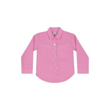 Imagem de Jaqueta em Sarja Infantil Menina Quimby, Rosa, 4