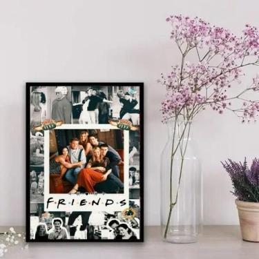 Imagem de Quadro Decorativo Friends Colagem 45x34cm - Moldura Preta - Quadros On