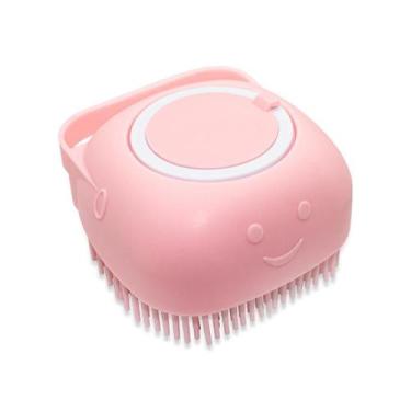 Imagem de 1 Esponja Silicone Banho Com Dispenser 80Ml Shampoo Sabonete - Arte Se