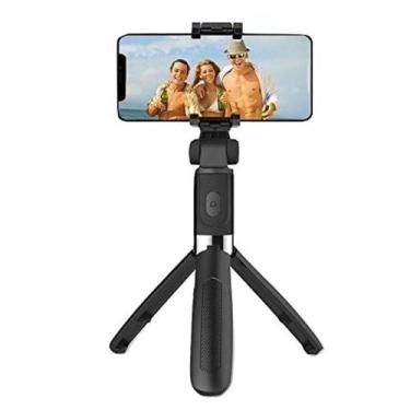 Imagem de Pau De Selfie Tripé Bluetooth Controle Sem Fio Fotos e Vídeos - EBAI