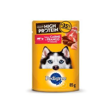 Imagem de Ração Úmida Pedigree High Protein para Cães Adultos Sabor Carne e Fran